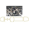 Gold Interior Stripe Kit for 1976-1979 Dodge Warlock Truck - image 1