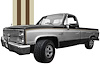 5-Band Body Stripe Kit 1984-1991 Chevy or GMC Full Size Truck