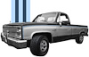 5-Band Body Stripe Kit 1984-1991 Chevy or GMC Full Size Truck