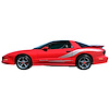 Side Feather Decal Kit for 1993-2002 Pontiac Firebird Trans Am - image 1
