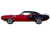Rear Billboard Decals for 1971 Plymouth 'Cuda - image 1