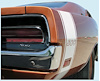 Rear Bumble Bee Stripe with "500" Cutout Decal Kit for 1969 Dodge Charger 500 - image 1
