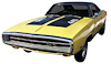 "440" Hood Decal for 1970 Dodge Charger - image 1