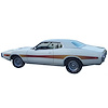Reflective Rallye Striping Kit 1973-1974 Dodge Charger Rallye - image 1