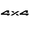 "4 x 4" Tailgate Decal for 1994-2002 Dodge Pickup - image 1