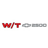 "W/T 2500" Decal for 1994-2000 Chevy W/T 2500 Work Truck - image 1