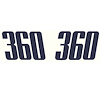 "340" Quarter Panel Numbers for 1971-1974 Plymouth Duster - image 1