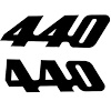 "440" Quarter Panel Numbers for 1971-1974 Plymouth Duster - image 1