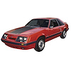 Hood Blackout and Deck Lid Decal Kit for 1985-1986 Mustang GT - image 1