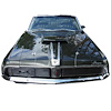 CJ351 Hood Stripe for 1969 Mercury Cougar - image 1