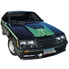 Cobra Decals Side Stripes for 1980-1981 Mustang Cobra - image 1