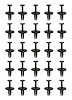 5404 004/25 Cowl Fastener for 1997-2004 Dodge Dakota, 1998-2003 Dodge Durango, 2007-2011 Dodge Nitro - image 1
