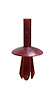 6105 002 RED Push-In Fastener for 1970-1972 Nissan 240Z, 1974-1975 Nissan 260Z, 1975-1978 Nissan 280Z - image 1