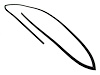 BFS FB21611 Rear Window Molding for 2003-2008 Toyota Corolla - image 1