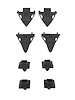 Cowl Fastener Clip Kit 2007-14 Toyota FJ Cruiser - image 1