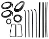 CWK 1111 60 PDS Weatherstrip Kit for 1960-1963 Chevy C10 Trucks, 1960-1963 Chevy C20 Trucks, 1960-1963 Chevy C30 Trucks - image 1