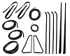 CWK 1111 64 PDS Weatherstrip Kit for 1964-1966 Chevy C10 Trucks, 1964-1966 Chevy C20 Trucks, 1964-1966 Chevy C30 Trucks - image 1