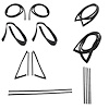 CWK 1111 71 PDS Weatherstrip Kit for 1971-1972 Chevy C10 Trucks, 1971-1972 Chevy C20 Trucks, 1971-1972 Chevy C30 Trucks - image 1