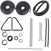 CWK 1110 51 Weatherstrip Kit for 1951-1953 Chevy Truck, 1951-1953 GMC Truck - image 1