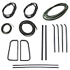 CWK 1110 55 Weatherstrip Kit for 1959-1959 Chevy 3B, 1959-1959 Chevy 3C, 1959-1959 Chevy 3D, 1959-1959 Chevy 3E/3F - image 1