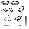 CWK 1113 67 Weatherstrip Kit for 1967-1972 Chevy C10 Trucks, 1967-1972 Chevy C20 Trucks, 1967-1972 Chevy C30 Trucks - image 1