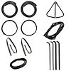CWK 2111 71 Weatherstrip Kit for 1971-1972 Ford F-100, 1971-1972 Ford F-250, 1971-1972 Ford F-350 - image 1