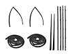 DK 1113 67 PDS Door Seal Kit for 1967-1972 Chevy/GMC Suburban - image 1