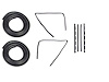 DK 1110 88 Front Door Weatherstrip Seal Kit Fits Select 1988-2002 GM Trucks, Suburban, Tahoe, Yukon