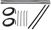 DK 1111 60 PDS Door Seal Kit for 1960-1963 Chevy C10 Trucks, 1960-1963 Chevy C20 Trucks, 1960-1963 Chevy C30 Trucks - image 1
