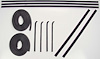 DK 1111 60 Door Seal Kit for 1960-1963 Chevy C10 Trucks, 1960-1963 Chevy C20 Trucks, 1960-1963 Chevy C30 Trucks - image 1
