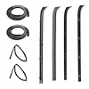 Rear Door Weatherstrip Seal Kit for 1973-1991 GM Truck, Suburban 4-Door - image 1
