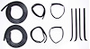 Front Door Weatherstrip Seal Kit Fits Select 1973-1979 Ford Bronco and F-Series Trucks - image 1