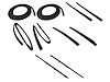 Door Weatherstrip Seal Kit 1984-1996 Jeep Cherokee/Wagoneer 4-Door, 1986-1992 Jeep Comanche 2-Door - image 1