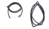 DWP 3130 64 Door Seal for 1967-1970 Dodge A108 Van, 1964-1970 Dodge A100
