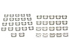 Windshield & Rear Window Molding Clip Kit 1968-1972 Chevy El Camino