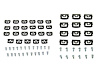 Windshield & Rear Window Molding Clip Kit 1970-1976 Dodge Dart/Plymouth Duster - image 1