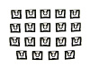 Rear Window Molding Clip Kit 1964-1968 Ford Mustang - image 1