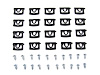 Rear Window Molding Clip Kit 1968-1970 Dodge Charger - image 1