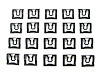 Windshield Window Molding Clip Kit 1964-1968 Ford Mustang - image 1