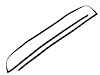 USM F3693 Windshield Molding for 2013-2017 Hyundai Elantra GT - image 1