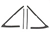 VWK 1710 64 Vent Glass Seal Kit for 1965-1965 Buick Gran Sport, 1964-1965 Buick Skylark, 1964-1965 Buick Special - image 1