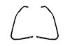VWP 2111 61 Vent Glass Seal for 1961-1967 Ford Econoline - image 1