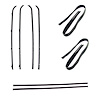 WFK 1111 64 CA Beltline Molding Kit for 1964-1966 Chevy C10 Trucks, 1964-1966 Chevy C20 Trucks, 1964-1966 Chevy C30 Trucks - image 1