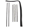 Beltline Molding & Glass Run Channel Set 1967-1972 GM C/K Series Truck [Black] - image 1