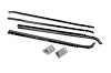 Beltline Molding Kit Fits Select 1971-1976 Buick LeSabre, Chevy Bel Air, Caprice, Impala 4-Door Hardtop [Black] - image 1