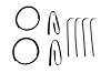 WFK 2111 67 Beltline Molding Kit for 1967-1970 Ford F-100, 1967-1970 Ford F-250, 1967-1970 Ford F-350 - image 1