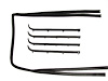 Beltline Molding & Glass Run Channel Set 1987-1998 Ford F-150, F-250 & F-350 - image 1