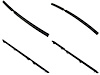 WFK 6120 84 Beltline Molding Kit for 1984-1996 Jeep Cherokee, 1984-1990 Jeep Wagoneer - image 1