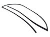 WFS F2159 Windshield Molding for 2000-2004 Toyota Echo - image 1