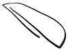WFS F2267-05 Windshield Molding for 2002-2006 Toyota Camry - image 1